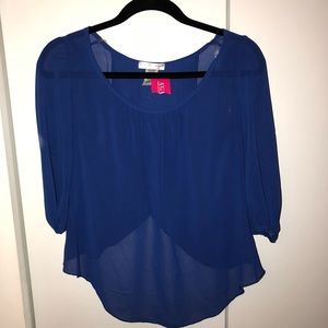 Royal Blue Blouse